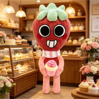 Cartoon Dandy Sprout Deluxe Plush Toy Ice Cream Strawberry Cupcake Stuffed Doll Game Peripheral Home Decorate Game Collectors