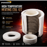 PHYHOO Electric Heating Coil Assembly Kit Jewelry Melting Furnace Ceramic Fiber Insulation Replacement Element Gold Silver