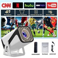 Smart Projector Full HD 1080P Local Resolution Supports 4K Decoding For Home Theater, Camping for Friends Family Holiday Gifts