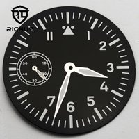 RICHUS ETA6497 ST3600 Dial 39mm Watch Dial With Hands Green Luminous Fit ETA6497 ST3600 Movement Watch Accessories