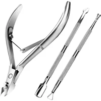 Manicure Set Tool Cuticle Skin Scissors Steel Push Dead Leather Fork Nail Clipper Cleaning Nails Remover Pusher Pedicure Product