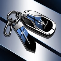 Fashion Car Alloy Remote Key Case Cover For Maserati Levante Ghibli Quattroporte GT Granturism GranCabrio Keychain Accessories