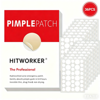 36pcs Salicylic Acid Infused Transparent Dot Patches for Blemishes, Skin Cleansing & Flawless Makeup