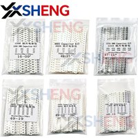 0603 0805 1206 0402 1210 Ceramic Capacitor Assorted KIT 100PF 10NF 100NF 0.47UF 1UF 1pF - 10uF SMD Chip Capacitance Set