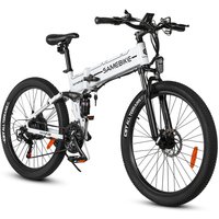 AliExpress NONE Electric Bike 900W Peak Power Brushless Motor 48V14AH Lithium Battery Folding Bicycle Adult with Dual Shock 26inch Tire Ebike