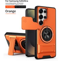 For Samsung S26 Ultra Case Galaxy S25 Ultra Cover S24 Ultra Magsafe Magnetic Fold Holder Military Armor Camera Protection Cover