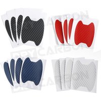 Car Door Stickers Carbon Fiber Scratches Resistant Cover Handle Protection Film Exterior Styling Body Kits Accessories