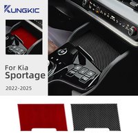 Real Soft Carbon Fiber Sticker For Kia Sportage NQ5 2022 2023 2024 2025 LHD RHD Car Central Control Storage Box Accessories