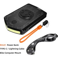 CYCLAMI RVL01 Bicycle Light Cycling Headlight 5000mAh Type-C Charging Front Lamp For Garmin XOSS IGS Computer Lights Charging