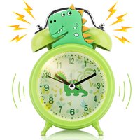Kids Alarm Clock Cute Dinosaur Unicorn Desk Clock Double Bell Clock with Backlight Alarm Clock For Children Sleep Trainier Gifts