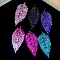 Long Tassel Earrings for Women Party Earring Wedding Jewelry gifts Fashion Rhinestone Crystal Drop Earrings