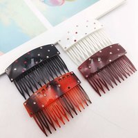 Exquisite Diamond Dense Teeth Hair Comb Clip Fashion Versatile Edge Comb Clip Sorting Broken Hair Clip Women Girls Bangs Hairpin