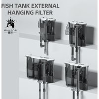 Adjustable Aquarium Filter External Hang on Pump Water Filter Waterfall Submersible Oxygen Small Fish Tank Aquarium Accessories