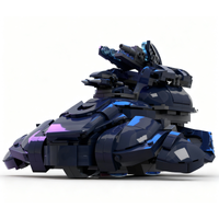 813PCS MOC Military T26 Zurdo Pattern Wraith Mortar Tank Halo Model Building Blocks Display DIY Creative Building Blocks Gift