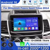 7 Inch Car Radio For Mitsubishi Pajero Sport Triton 2014 Carplay Auto Screen Player Multimedia 5G WIFI Stereo No 2din Autoradio