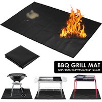 BBQ Mat Non-stick Grill Mat Heat Resistant Fireproof Grill Mat Outdoor Baking Kitchen Barbecue Tool Cooking Reusable Grill Pads