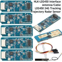 10pcs/1pc LD2450 24G MM Wave Human Body Motion Tracking Trajectory Radar Sensor Module HLK-LD2450 Sensing Distance 8M Smart Home