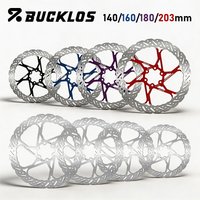 BUCKLOS Bicycle Disc Brake Rotor Hydraulic Disc Brake 140/160/180/203mm High Strength Heat Dissipation Rotor for MTB Road Bike