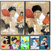 P-Ping Pong The A-Animation Tv Poster High Quality Print Wall Stickers for Home Decor Wall Art Mural Room Bar Decoration