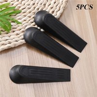 5pcs Set Plastic Door Stop Stoppers Durable Non-Slip Base Door Block Wedge Wedge Shape Compact Size Door Holder Office Doors