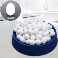 50x Plastic Pigeon Eggs Simulation Artificial Fake False Dummy Eggs for Hatching Supplies Racing Pigeons