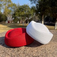 Fashion Summer Straw Beret Hat Airline Stewardess Flight Attendant Vintage Pillbox Hat Uniform Stewardess Handmade Teardrop Hat