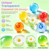 1PC Fidgets Toys Squishies Anti Stress Sensory Fidgets Soft Simulated Transparent Slow Rebound Stress Relief Ball Healing Toys