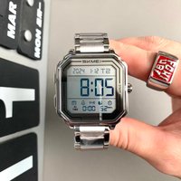 Ultra-thin Large Screen Multi-function Man Watch Outdoor Sports Timing Waterproof Calendar Alarm Clock Dual Time Luminous Watch