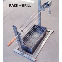 Outdoor Roasted Lamb Leg Rack Automatic Flipping Barbecue Grill Household Electric Rotating Detachable Chicken Grill