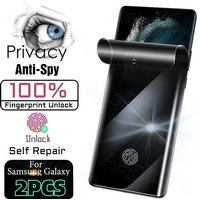 Self Repair Privacy Film for Samsung Galaxy S25 S24 S23 S22 S21 S20 Plus Ultra FE Note 20 10 S10e Anti-Spy Screen Protector