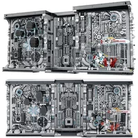 3058PCS Planet Space Station Bookend House Building Blocks Star Aerospace View Bookstore Model Bricks Toy For Children Gift