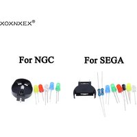1Set For SEGA Dreamcast DC Controller Ports PCB Power LED Kit Fuse Capacitor Battery Holder Kit For GAMECUBE NGC BATTERY UPGRADE