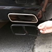 Stainless Steel Car Accessories Tail Muffler Exhaust Pipe Output Cover Trim For Mercedes Benz S Class W221 W222 C217 W251 X166