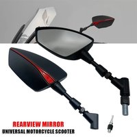 Akcesoria motocyklowe 8mm 10mm uniwersalne regulowane lusterka wsteczne dla Honda Kawasaki Suzuki Yamaha Bmw Ducati Aprilia KTM