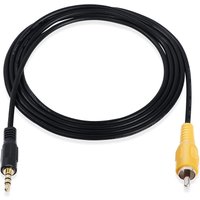 3.5mm TRRS 4 Pole Male to RCA Male Video AUX Adapter Cable for GPS Car DVR Carcorder Surveillance Camera Equipment(1.5M)