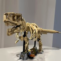 2026 New MOC Tyrannosaurus Rex Fossil Skeleton Model Home Decor Children's Boys' Holiday Gift image 4