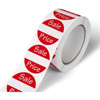 500pcs Red Sale Price Marker Stickers for Small Business Tag Paper Round Pricing Labels Retail Store Supplies Sale
