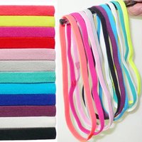 1/3/5pcs Elastic Headband Sport Anti-Slip Rubber Yoga Hair Bands For Women Men Running Sports Stretch Sweatband Candy Color