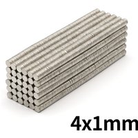 4x1mm Round Super Strong Neodymium Magnet N35 Powerful Magnetic NdfeB Permanent Refrigerator Magnet imanes DIY