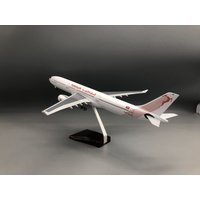 47cm Tunis Airways A330 Static Aircraft Model 1/135 Scale Planes With Lights Stand Resin Plane Diecast Aviation Travel Souvenir