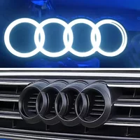 Audi 4 ring front badge logo light car LED grille dynamic light Audi TT RS A1A3A4A5A7A8S3 S4 S5 S6 S7 Q3 Q5Q7Q8 streamer light.