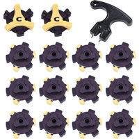 14pcs Golf Shoes Soft Spikes Pins Fast Twist Shoe Spikes Q-LOK SYSTEM Spikes With Wrench Tool