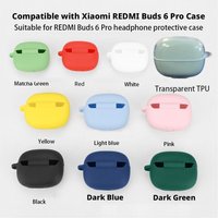 Solid Color Silicone Case For Redmi Buds 8 Pro Case Buds 8 Cover Soft Bluetooth Earphone Protective Shell For Redmi Buds 8
