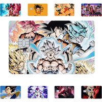 Anime Series Bank Credit Cards Stickers Dragon Ball ONE PIECE NARUTO Decoration Waterproof Scratch Resistant Stickers Toys