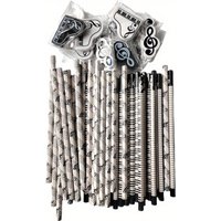 10Pcs Piano Music Note Pencil + 4pcs Pencil Eraser Stationery HB Wooden Painting Sketch Pen Exquisite Gift