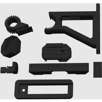 BUILDLY DIY Building Block Wall Display Bracket Wall Mount Holder for LEGO Star Wars Luke Skywalker’s X-Wing Fighter 75301