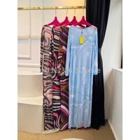 Luxury Design Women's Mesh Dresses with Letter Signature Logo Designer Brand Lady Skirts Beachwear Swimwear