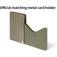 Universal Aluminum-Magnesium Alloy High-End Business Card Holder, ID Card Anti-Lost Fashion Trend Storage Bag, Suitable for Both