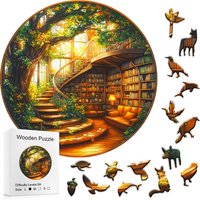 Fantasy Tree Series - Library - Wooden Puzzles Graduation or Birthday Gifts Home Decoration - Adult Puzzles