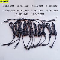 Cltgxdd 1Piece Laptop DC 4.8*1.7/6.0*4.4/7.4*5.0/6.0*3.0/2.35*0.7/4.0*1.7/5.0*3.0/5.5*1.7/5.5*2.5mm Charger Adapter Plug Cable
